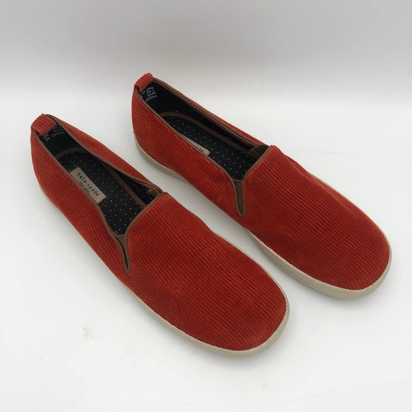Kate Spade NY Orange Corduroy Slip-On Size 8.5 - Picture 2 of 7